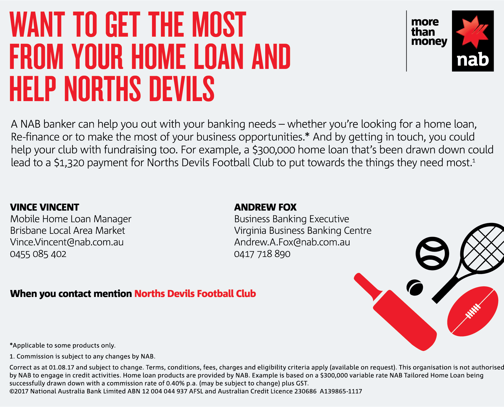 NAB Norths Devils Promotion